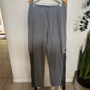 Adidas Men's Gray and Black Joggers